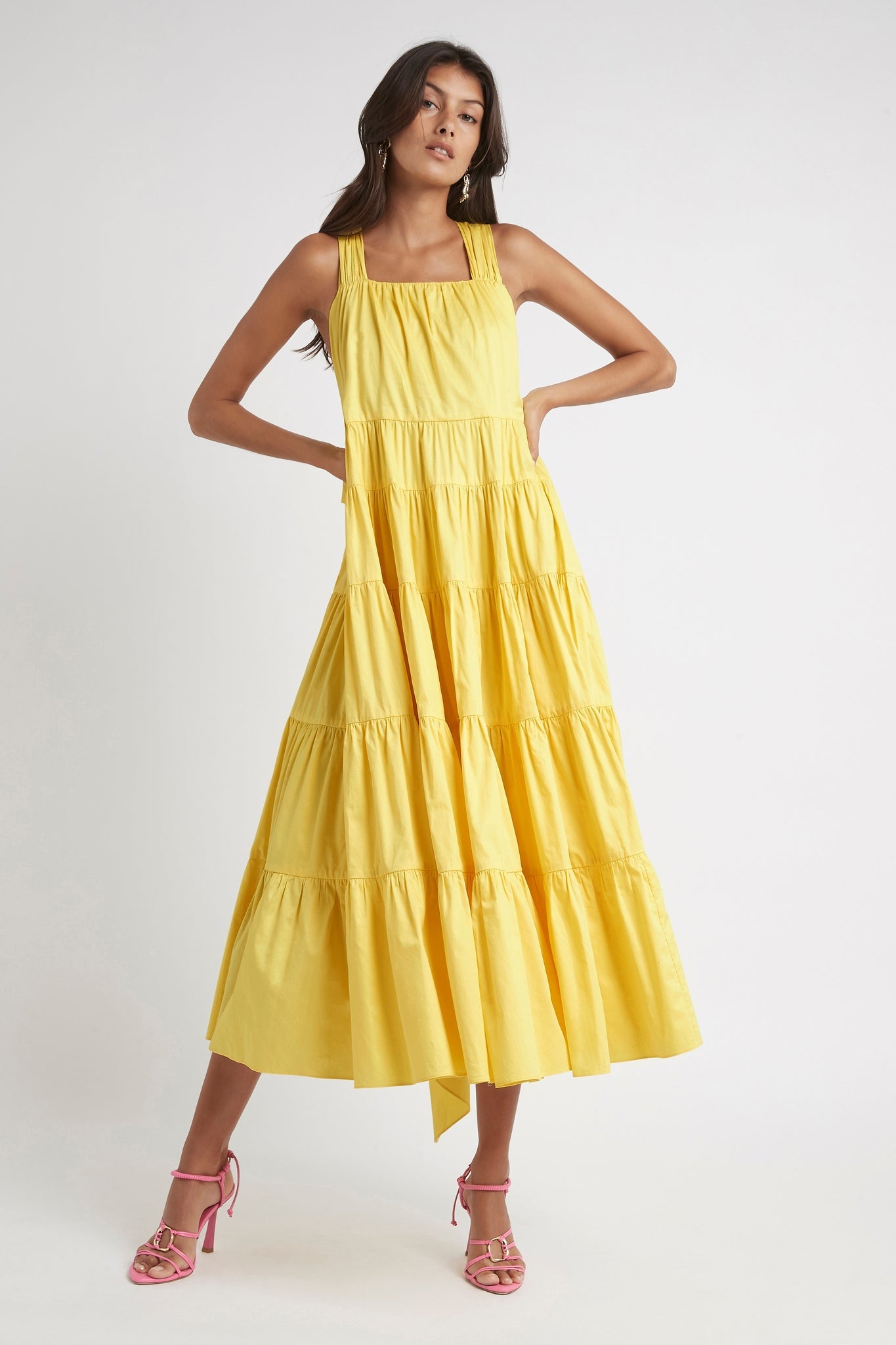 Le Mempris Tiered Maxi Dress Daisy ...